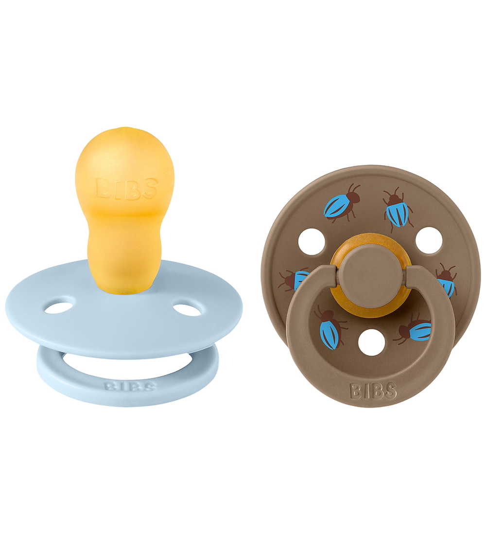 BIBS Studio Colour Schnuller - Gr. 3 - Rund - 2er-Pack - Baby Bl - BIBS - 18+ mt - Schnuller von BIBS