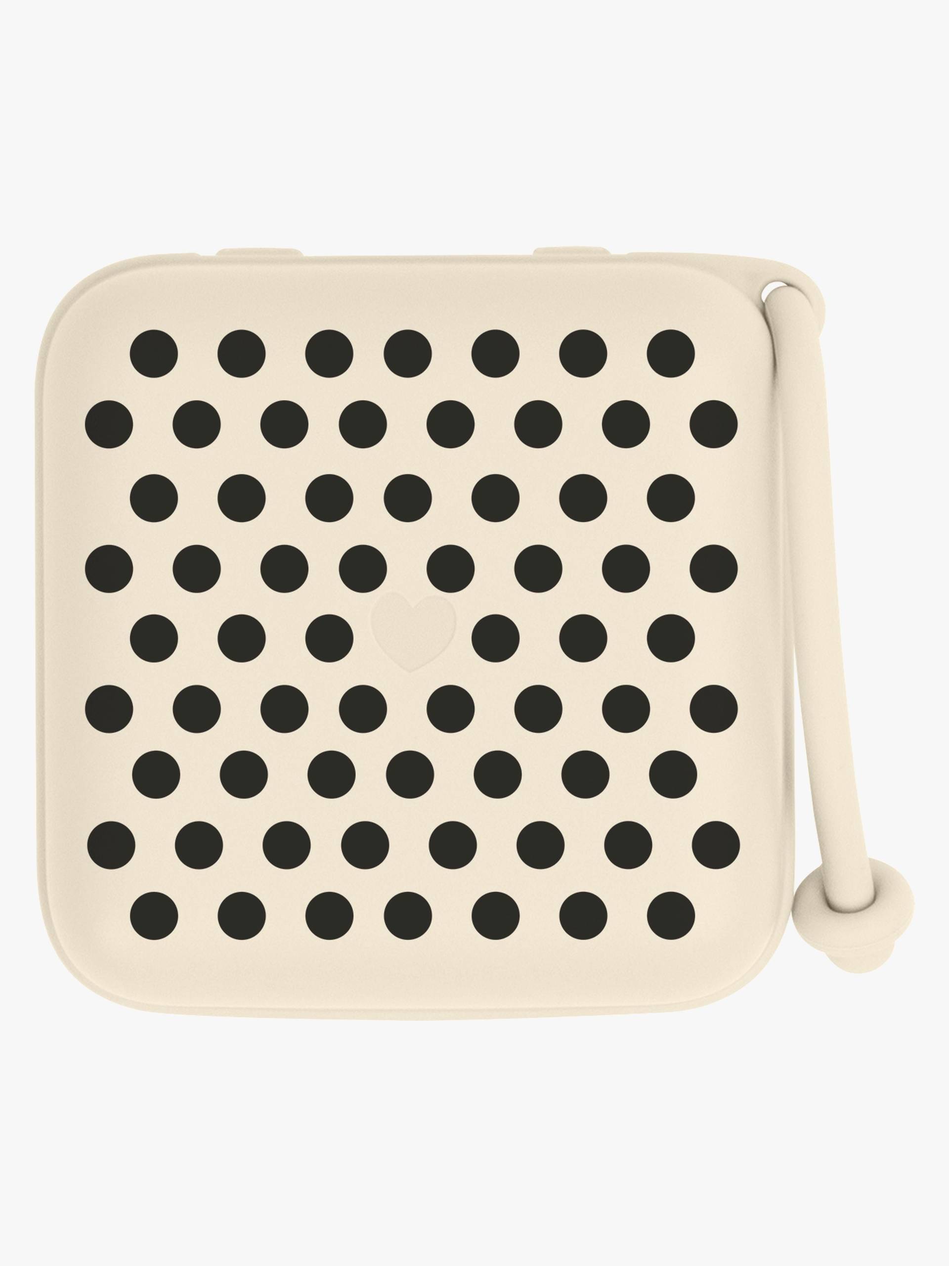 BIBS Studio Schnullerbox Polka, Ivory/Black von BIBS