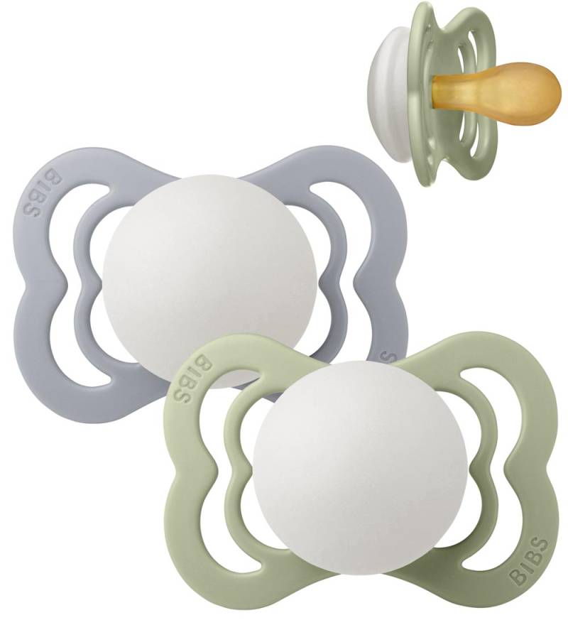 BIBS Supreme+ Leuchtende Schnuller - Gr. 1 - 2er-Pack - Symmetri - BIBS - One Size - Schnuller BIBS Supreme+ Leuchtende Schnuller - Gr. 1 - 2er-Pack - Symmetri - BIBS - One Size - Schnuller von BIBS