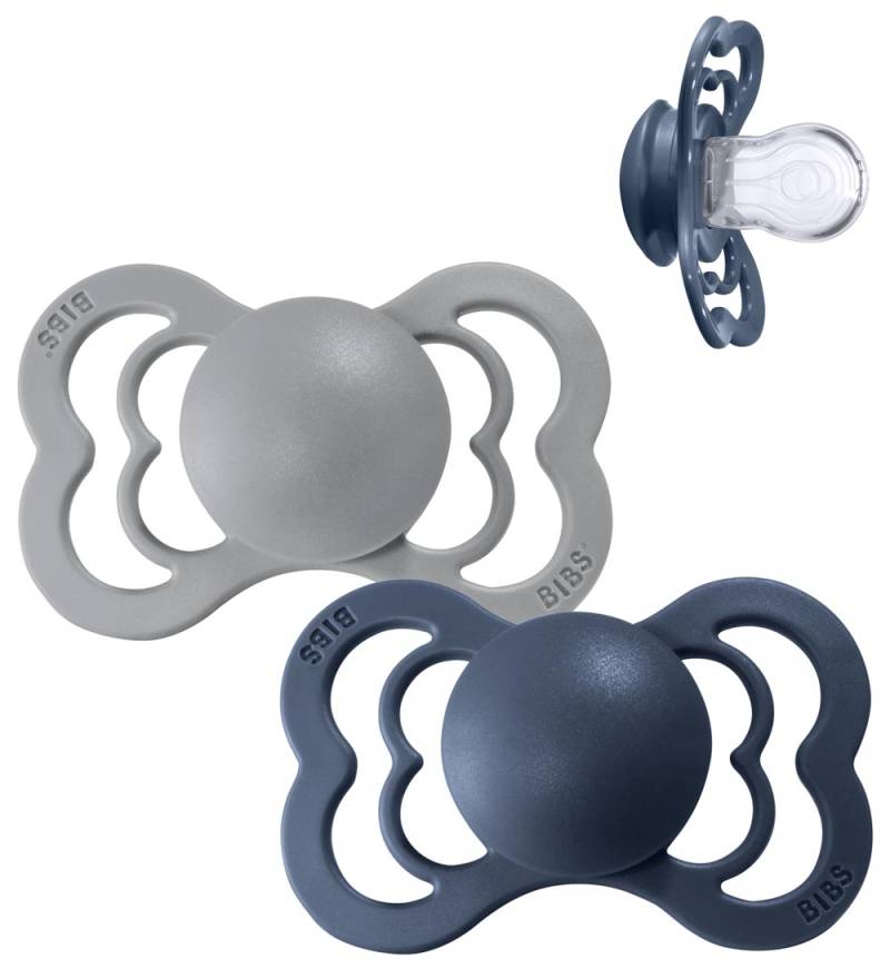 BIBS Supreme+ Schnuller - Gr. 2 - 2er-Pack - Symmetrisch - Cloud - BIBS - 6-18 mt - Schnuller BIBS Supreme+ Schnuller - Gr. 2 - 2er-Pack - Symmetrisch - Cloud - BIBS - 6-18 mt - Schnuller von BIBS