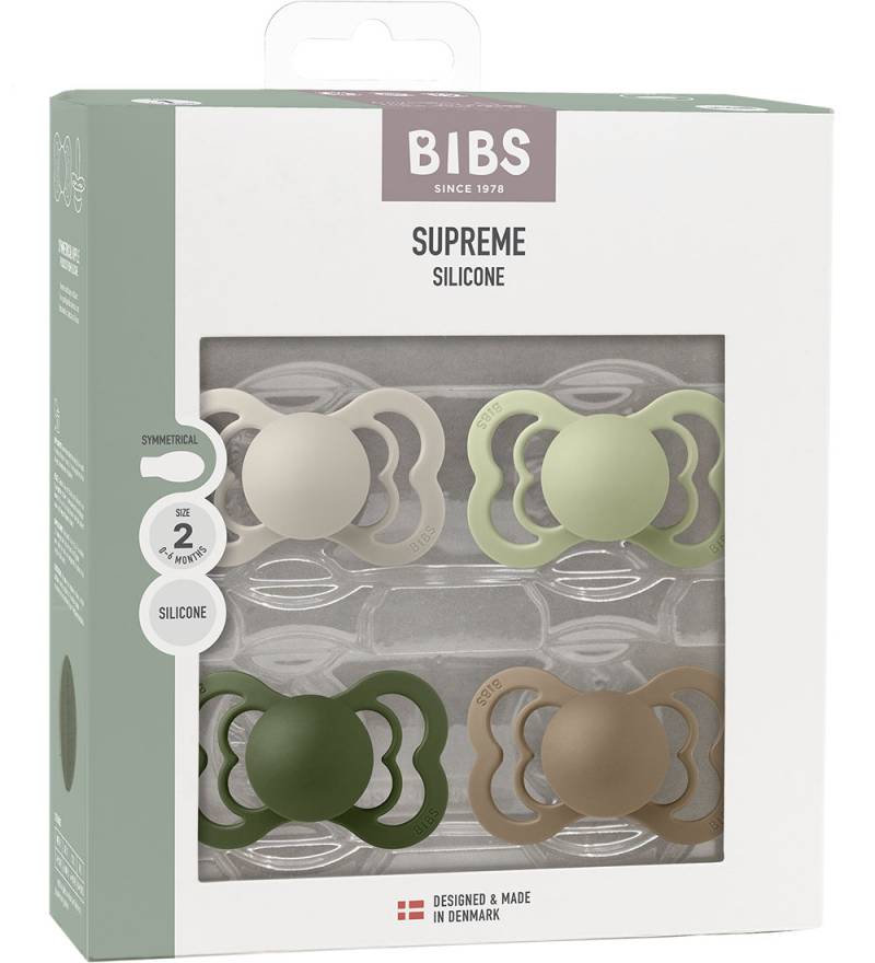 BIBS Supreme+ Schnuller - Gr. 2 - 4er-Pack - Symmetrisch - Sand/ - BIBS - 6-18 mt - Schnuller BIBS Supreme+ Schnuller - Gr. 2 - 4er-Pack - Symmetrisch - Sand/ - BIBS - 6-18 mt - Schnuller von BIBS