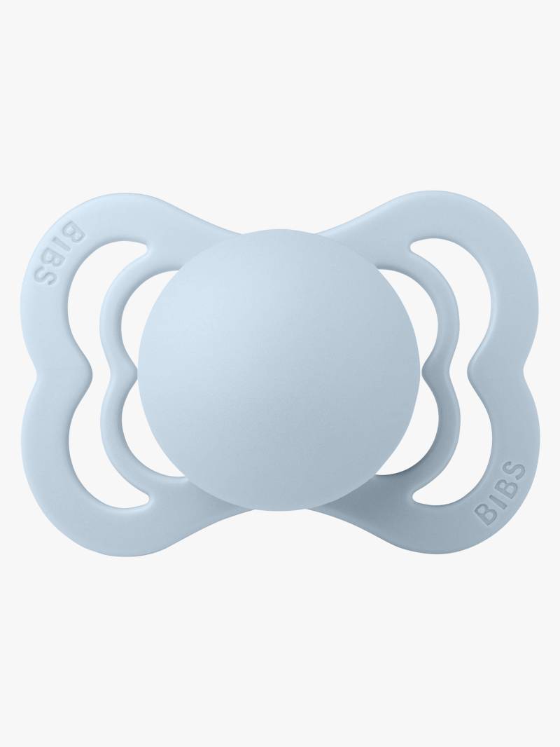 BIBS Supreme Schnuller Silikon Gr. 1, Baby Blue von BIBS