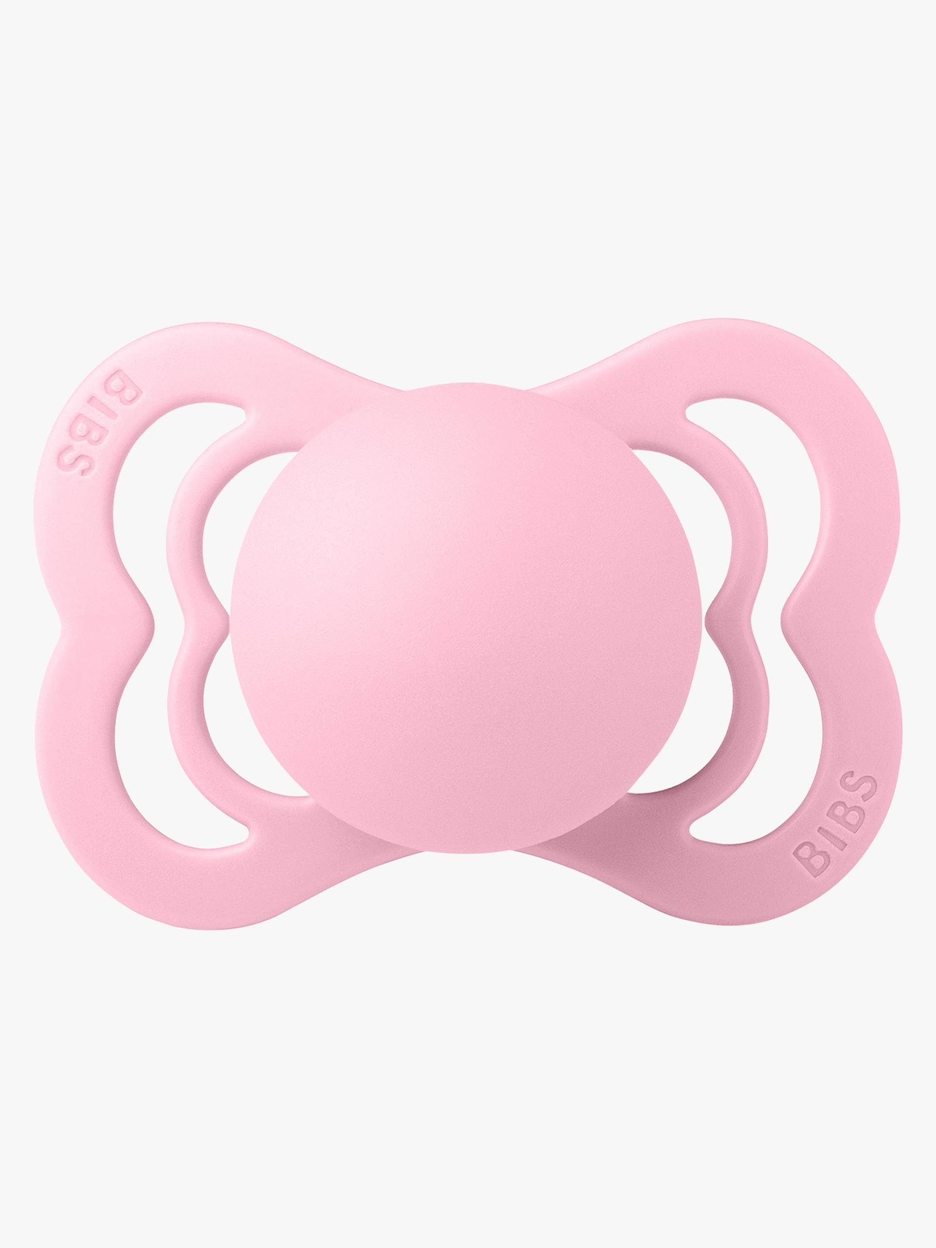 BIBS Supreme Schnuller Silikon Gr. 1, Baby Pink von BIBS