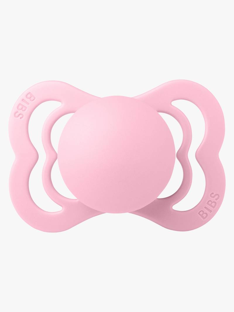 BIBS Supreme Schnuller Silikon Gr. 1, Baby Pink von BIBS