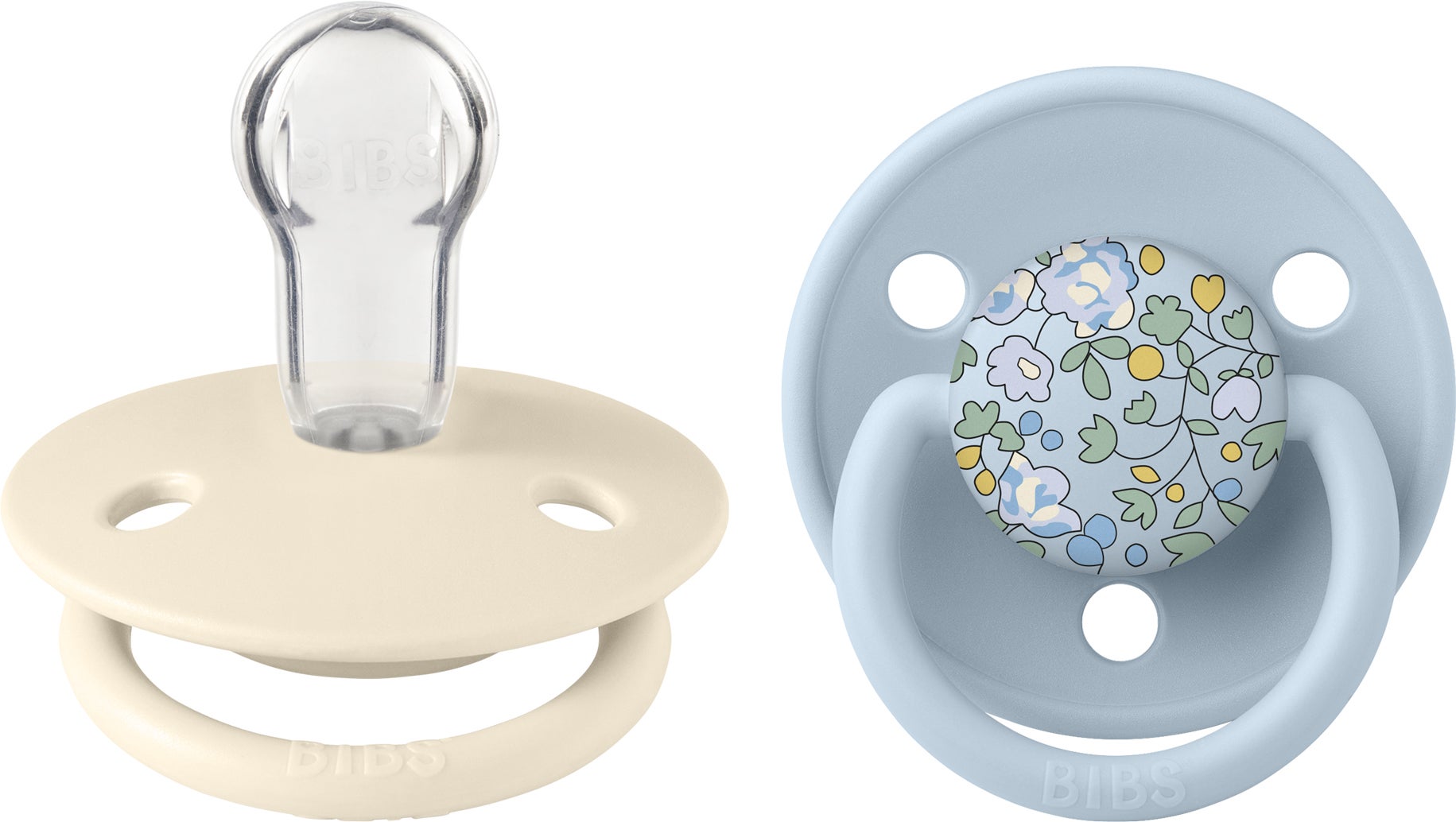BIBS x Liberty De Lux Schnuller 2er-Pack Silikon Onesize, Eloise/Baby Blue Mix BIBS x Liberty De Lux Schnuller 2er-Pack Silikon Onesize, Eloise/Baby Blue Mix von BIBS