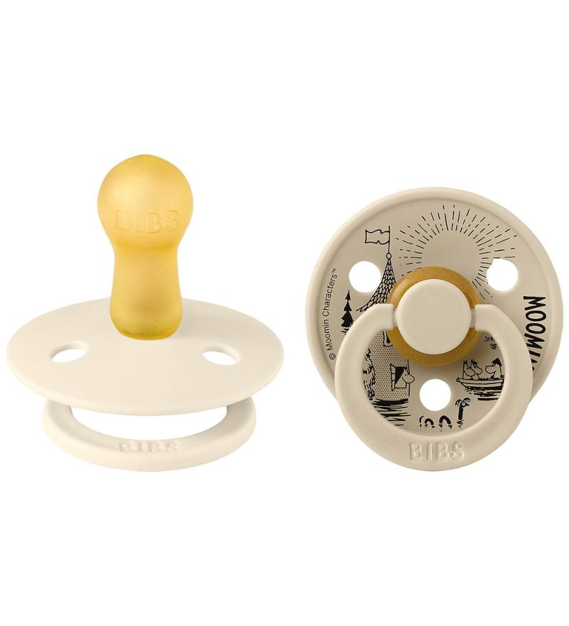 BIBS x MOOMIN Colour Schnuller - Gr. 2 - Rund - 2er-Pack - Ivory - BIBS - 6-18 mt - Schnuller BIBS x MOOMIN Colour Schnuller - Gr. 2 - Rund - 2er-Pack - Ivory - BIBS - 6-18 mt - Schnuller von BIBS