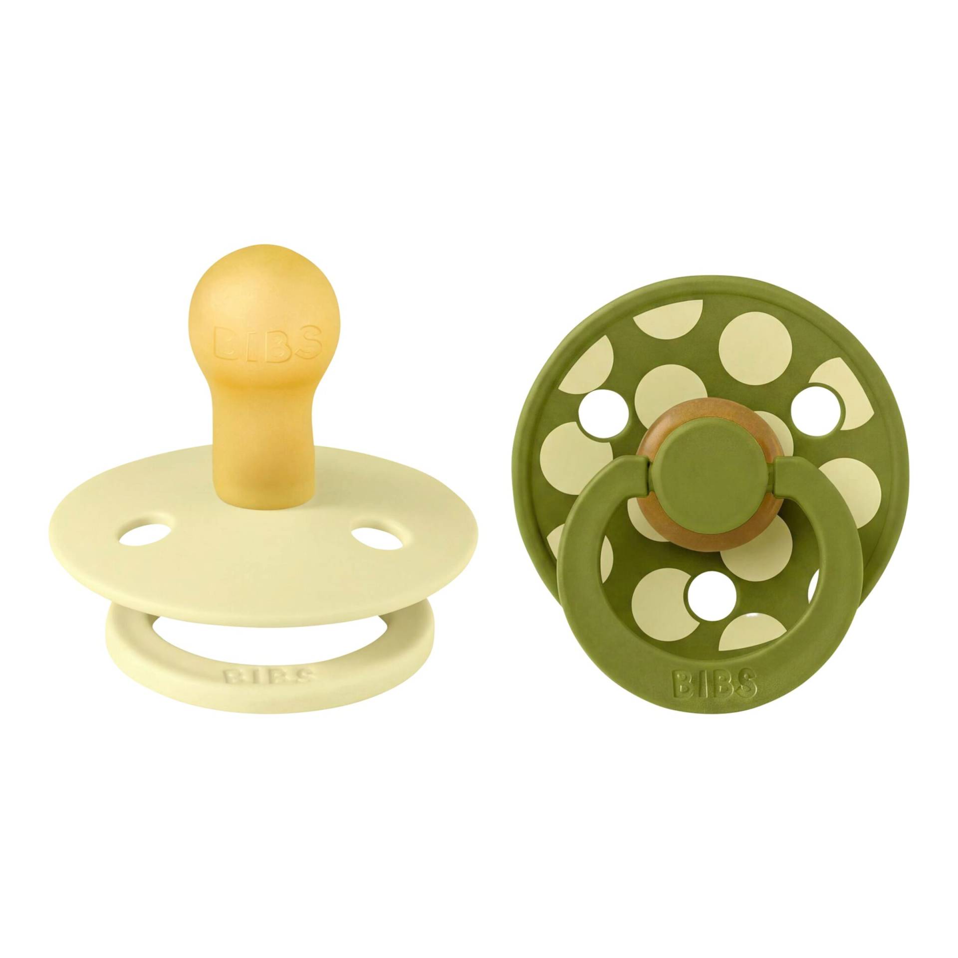 Bibs 2er-Pack Polka Dots Schnuller, 0-6M von BIBS