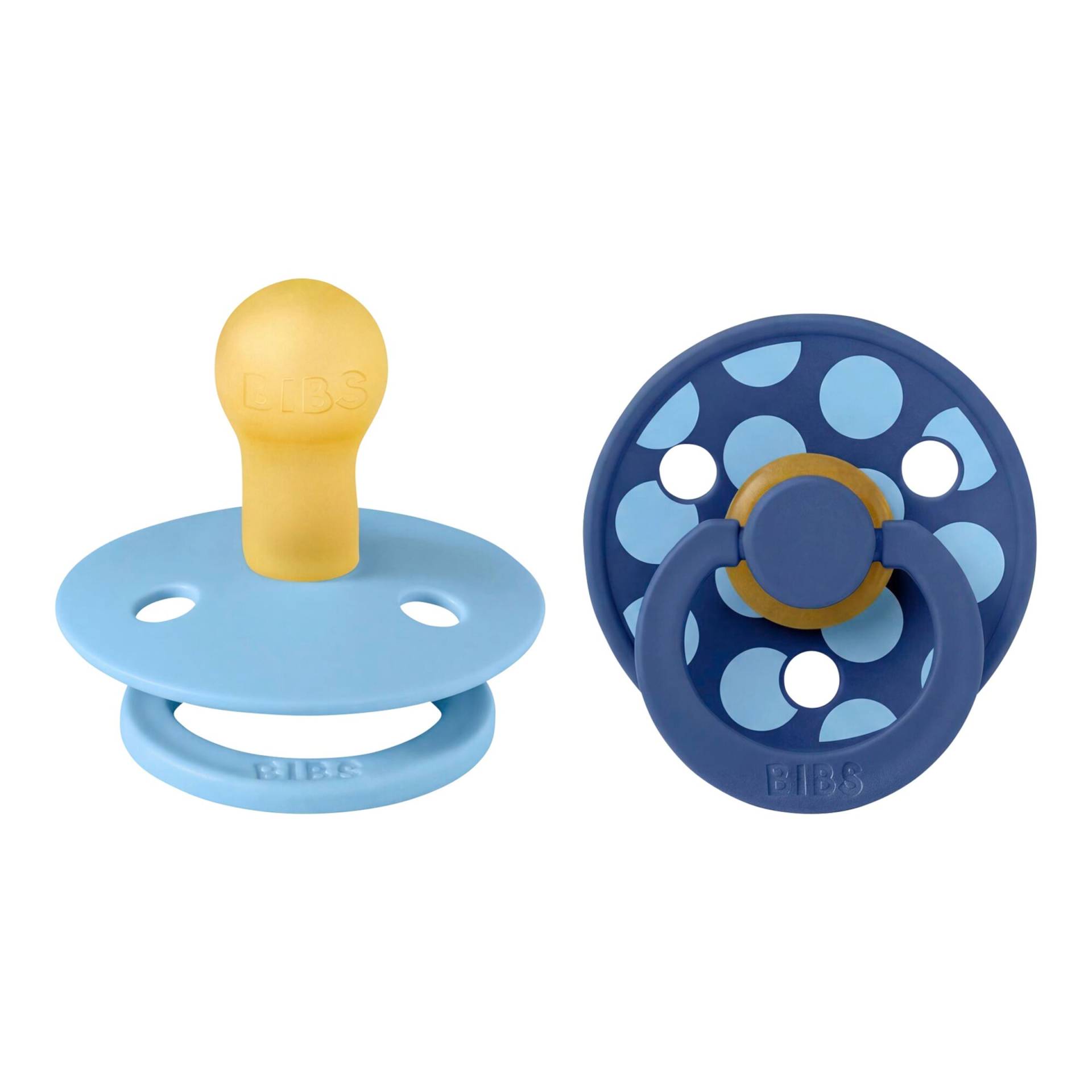 Bibs 2er-Pack Polka Dots Schnuller, 0-6M von BIBS