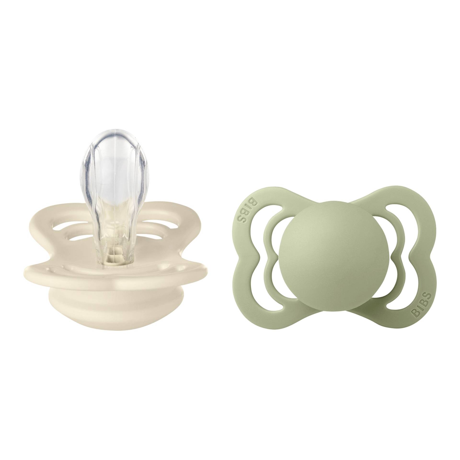 Bibs 2er-Pack Supreme Schnuller Silikon, 0-6M von BIBS