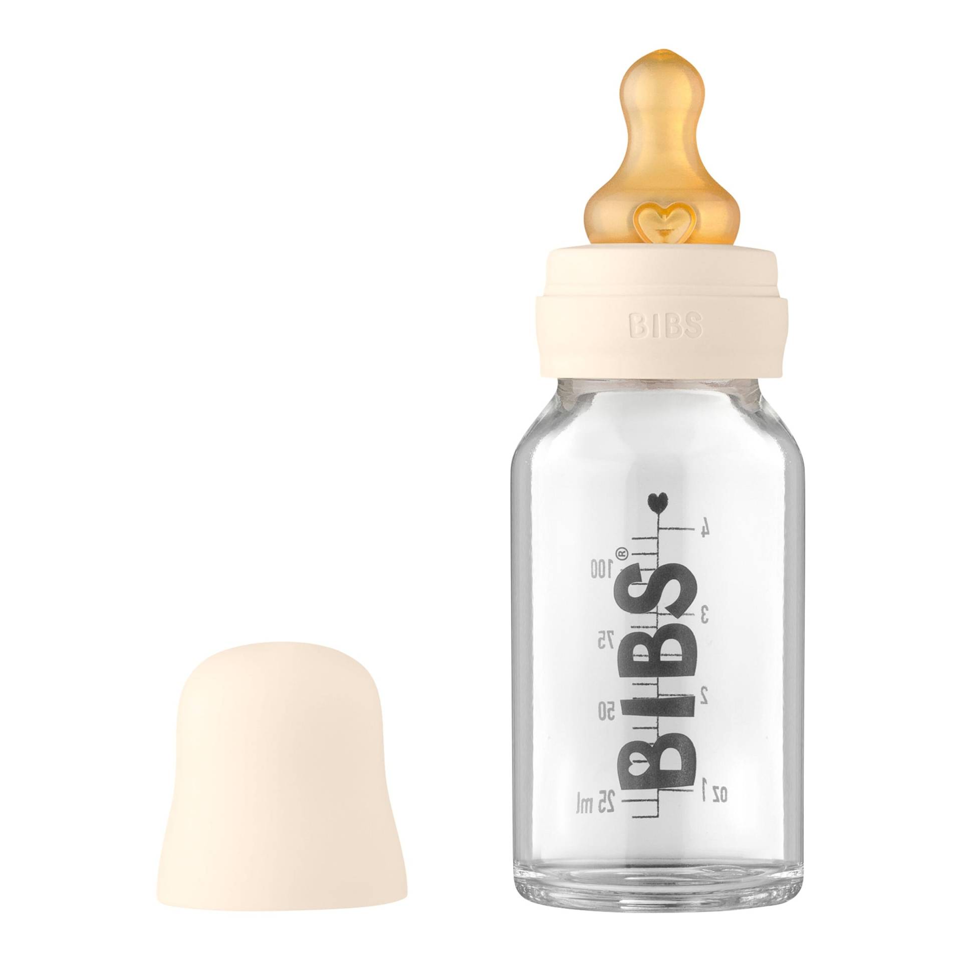Bibs Babyflasche aus Glas, 120 ml, ab 0M von BIBS