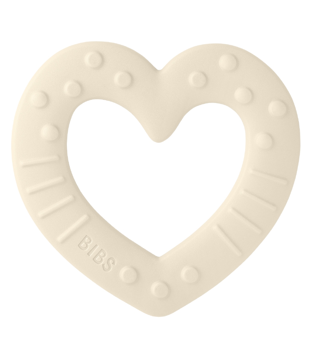 Bibs Beißring - Heart - Ivory - BIBS - One Size - Beißringe von BIBS