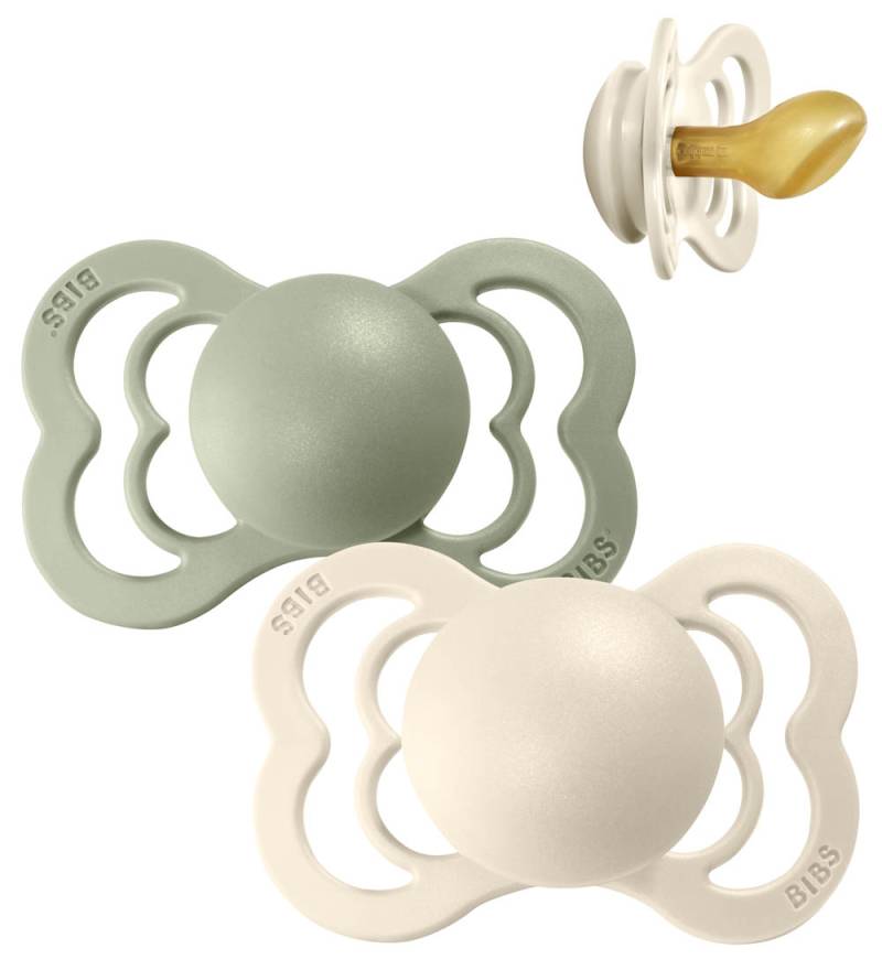Bibs Couture Schnuller - 2er-Pack - Gr. 2 - Naturgummi - Ivory/S - BIBS - 6-18 mt - Schnuller Bibs Couture Schnuller - 2er-Pack - Gr. 2 - Naturgummi - Ivory/S - BIBS - 6-18 mt - Schnuller von BIBS