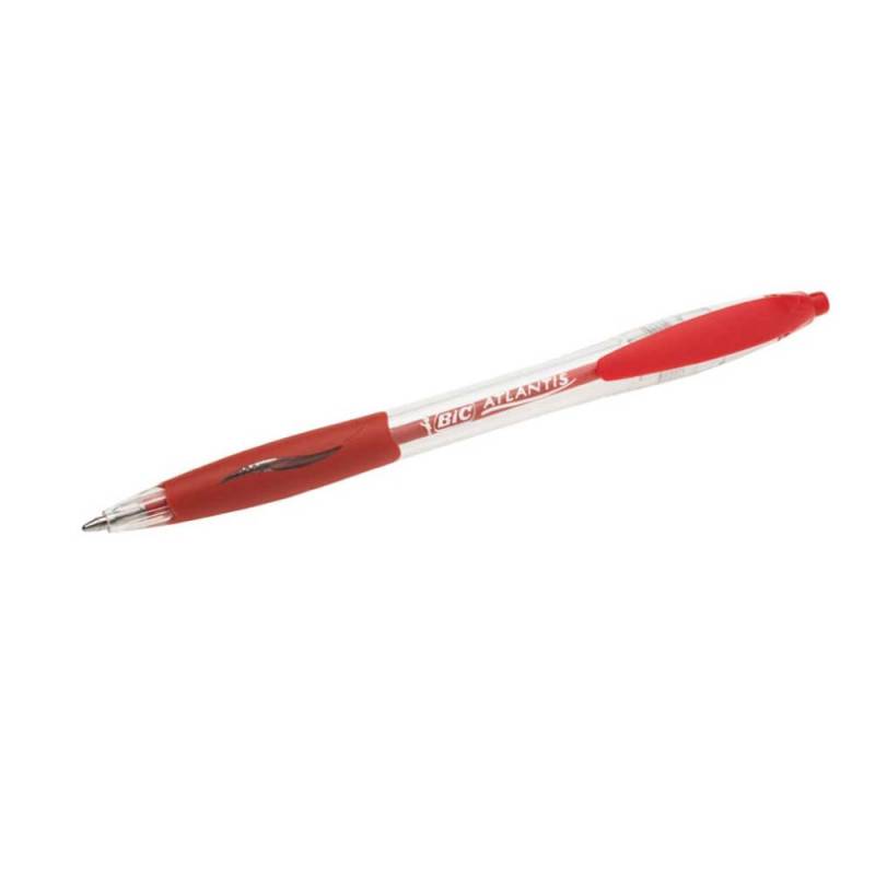 BIC Kugelschreiber Atlantis, Sets Einzeln, Farbe rot von BIC