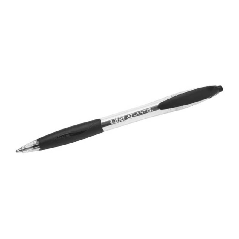 BIC Kugelschreiber Atlantis, Sets Einzeln, Farbe schwarz von BIC