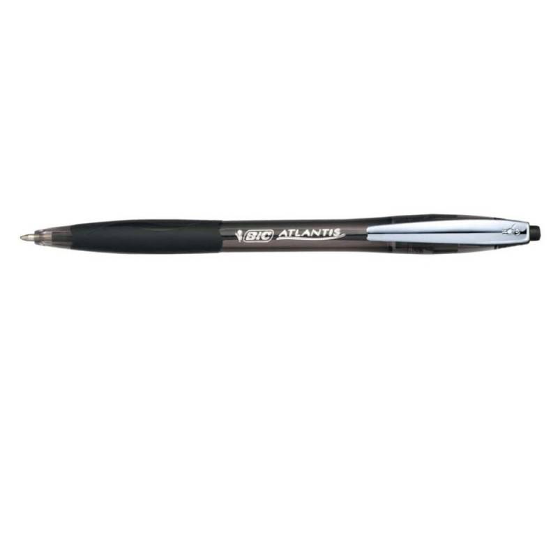 BIC Kugelschreiber Atlantis Soft, Sets Einzeln, Farbe schwarz von BIC