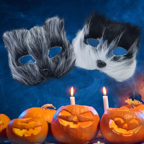 BICUIYIT 2 Halloween Masken, Halloween Fuchs Masken, Halloween Tiermasken, Halloween Kostümmasken,Maskerade MaskenKarnevals Party Masken Cosplay MaskenWeihnachtsmasken BICUIYIT 2 Halloween Masken, Halloween Fuchs Masken, Halloween Tiermasken, Halloween Kostümmasken,Maskerade MaskenKarnevals Party Masken Cosplay MaskenWeihnachtsmasken von BICUIYIT