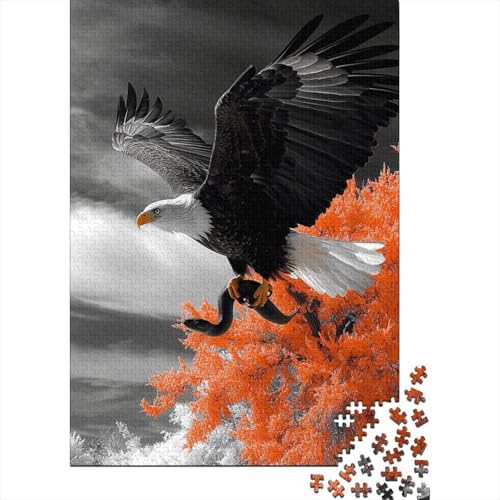 Adler Puzzles 1000 Teile Schwer Puzzle Spielzeug Lernspiel Impossible Herausforderungsspielzeug Für Erwachsene Und Kinder Ab 12 Jahren 1000pcs (75x50cm) von BIDLEAHDV