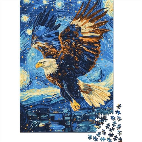 Adler Puzzles 1000 Teile Schwer Puzzle Spielzeug Pädagogisches Spiel Impossible Herausforderung Spielzeug Für Erwachsene Und Kinder Ab 12 Jahren 1000pcs (75x50cm) von BIDLEAHDV