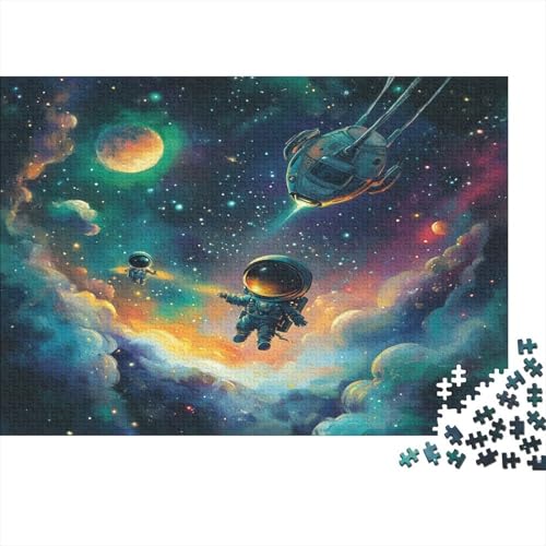 Astronaut Puzzle 1000 Teile Puzzle Für Erwachsene Und Kinder Ab 14 Jahren Puzzel 1000pcs (75x50cm) von BIDLEAHDV