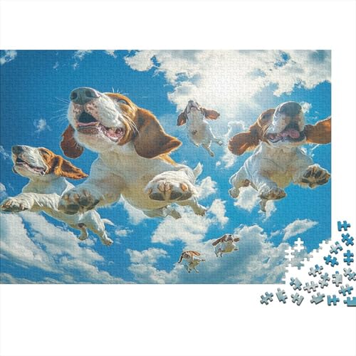 BAdlerhunde Puzzle 1000 Teile Puzzle Für Erwachsene Und Kinder Ab 14 Jahren,Puzzlespiel Erwachsenen Puzzlespiel Puzzel 1000pcs (75x50cm) von BIDLEAHDV