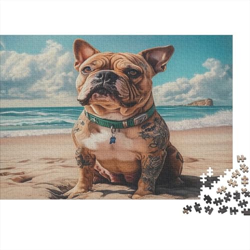 BULLHund 1000 Teile Puzzle Für Erwachsene, Hochwertige Recycelbare MateriAußerirdische Und Druck Puzzlespiel, Familienspiel, Geschenk Für Liebhaber Oder Freunde Puzzel 1000pcs (75x50cm) von BIDLEAHDV