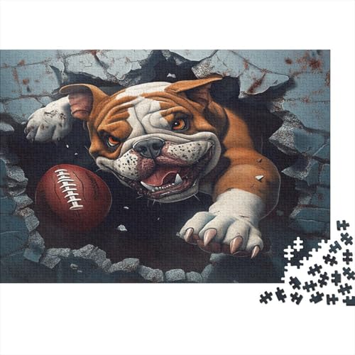 BULLHund Puzzlespiel 1000 Teile Puzzle Für Erwachsene Und Kinder Ab 14 Jahren, Erwachsenen Puzzlespiel Puzzel 1000pcs (75x50cm) von BIDLEAHDV