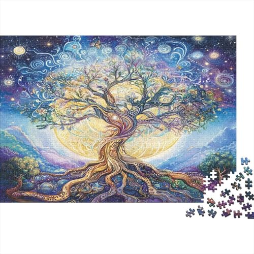 Baum des Lebens Puzzlespiel 1000 Teile Puzzle Für Erwachsene Und Kinder Ab 14 Jahren, Puzzle Erwachsenen Puzzlespi Puzzel 1000pcs (75x50cm) von BIDLEAHDV
