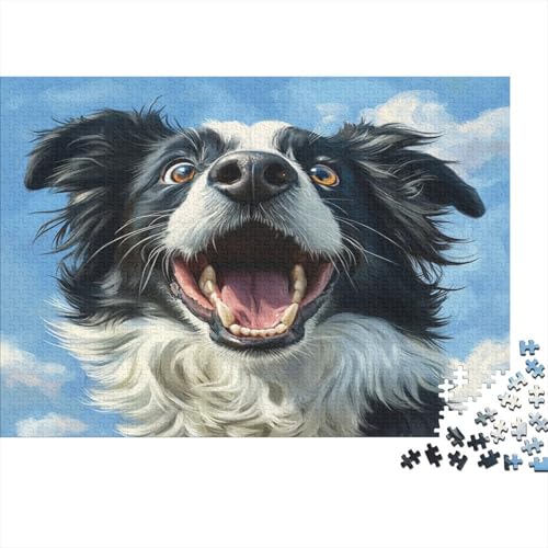 Border Collie Puzzlespiel 1000 Teile Puzzle Für Erwachsene Und Kinder Ab 14 Jahren, Erwachsenen Puzzlespiel Puzzel 1000pcs (75x50cm) von BIDLEAHDV