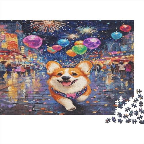 Corgi Puzzle 1000 Teile Erwachsener Kniffel Spaß Für Die Ganze Familie - Abwechslungsreiche 1000 Puzzleteilige Motive Puzzlespiel Erwachsene, Puzzel 1000pcs (75x50cm) von BIDLEAHDV