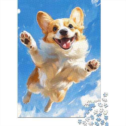 Corgi Puzzle 1000 Teile Schwer Puzzle Spielzeug Lernspiel Impossible Herausforderungsspielzeug Für Erwachsene Und Kinder Ab 14 Jahren 1000pcs (75x50cm) von BIDLEAHDV