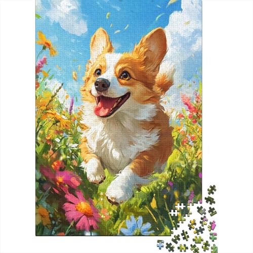 Corgi Puzzles 1000 Teile Schwer Puzzle Spielzeug Lernspiel Impossible Herausforderungsspielzeug Für Erwachsene Und Kinder Ab 12 Jahren 1000pcs (75x50cm) von BIDLEAHDV