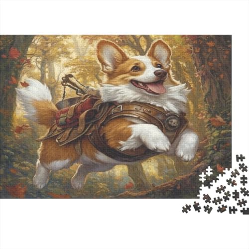 Corgi Puzzlespiel 1000 Teile Puzzle Für Erwachsene Und Kinder Ab 14 Jahren, Erwachsenen Puzzlespiel Puzzel 1000pcs (75x50cm) von BIDLEAHDV