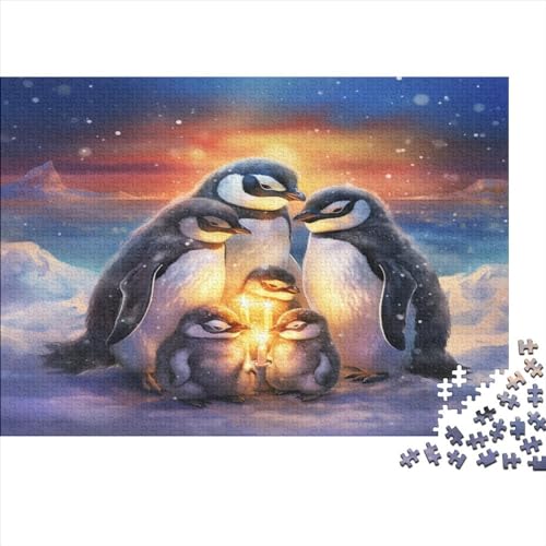 Cute Pinguin Puzzlespiel 1000 Teile Puzzle Für Erwachsene Und Kinder Ab 14 Jahren, Puzzle Erwachsenen Puzzlespi Puzzel 1000pcs (75x50cm) von BIDLEAHDV