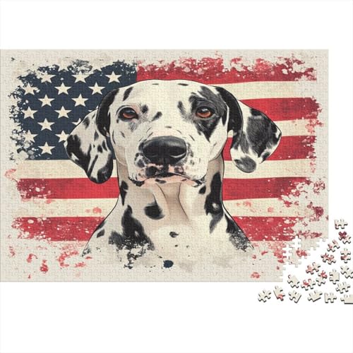 Dalmatian Puzzlespiel 1000 Teile Puzzle Für Erwachsene Und Kinder Ab 14 Jahren, Erwachsenen Puzzlespiel Puzzel 1000pcs (75x50cm) von BIDLEAHDV
