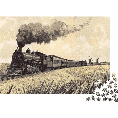 Dampfzug Puzzle 1000 Teile Puzzles Für Erwachsene Klassische Puzzles 1000 Teile Erwachsene Puzzlespiel Erwachsene 1000 Teile Erwachsenen Puzzlespiel Puzzel 1000pcs (75x50cm) von BIDLEAHDV
