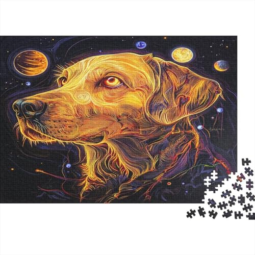 Der Labrador Retriever 1000 Teile, Impossible Puzzle,Geschicklichkeitsspiel Für Die Ganze Familie, Erwachsenenpuzzle Ab 14 Jahren Puzzel 1000pcs (75x50cm) von BIDLEAHDV