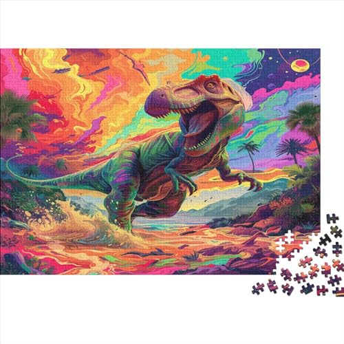 Dinosaurier Puzzle 1000 Teile Erwachsener Kniffel Spaß Für Die Ganze Familie - Abwechslungsreiche 1000 Puzzleteilige Motive Puzzle Erwachsene, Puzzel 1000pcs (75x50cm) von BIDLEAHDV
