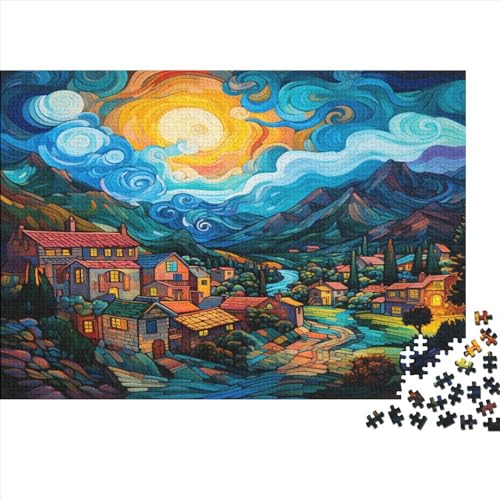Dörfer Puzzle 1000 Teile Puzzles Für Erwachsene Klassische Puzzles 1000 Teile Erwachsene Puzzlespiel Erwachsene 1000 Teile Erwachsenen Puzzlespiel Puzzel 1000pcs (75x50cm) von BIDLEAHDV
