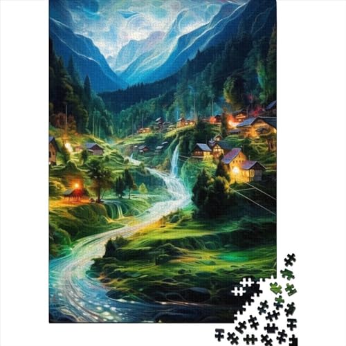 Dörfer Puzzles 1000 Teile Schwer Puzzle Spielzeug Lernspiel Impossible Herausforderungsspielzeug Für Erwachsene Und Kinder Ab 12 Jahren 1000pcs (75x50cm) von BIDLEAHDV