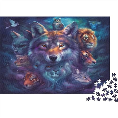 Dominante Tiere Puzzle 1000 Teile Puzzle Für Erwachsene Und Kinder Ab 14 Jahren Puzzel 1000pcs (75x50cm) von BIDLEAHDV