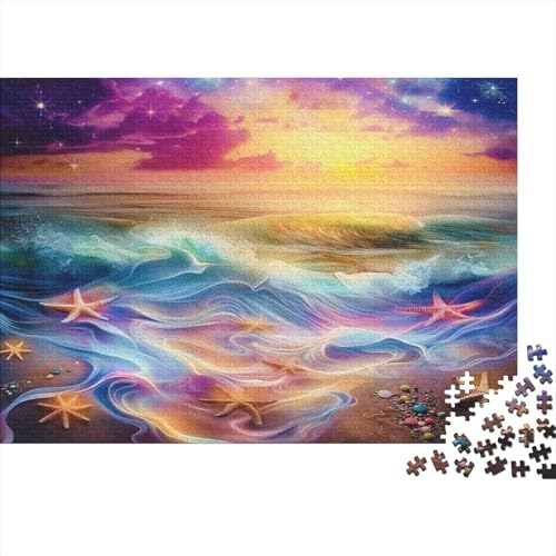 Dream Strand 1000 Stück Puzzles Für Erwachsene Teenager Stress Abbauen Familien-Puzzlespiel 1000-teiliges Puzzle Kinder Lernspiel Spielzeug Geschenk Puzzel 1000pcs (75x50cm) von BIDLEAHDV
