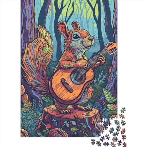 Eichhörnchen Puzzle 1000 Teile Schwer Puzzle Spielzeug Lernspiel Impossible Herausforderungsspielzeug Für Erwachsene Und Kinder Ab 12 Jahren 1000pcs (75x50cm) von BIDLEAHDV