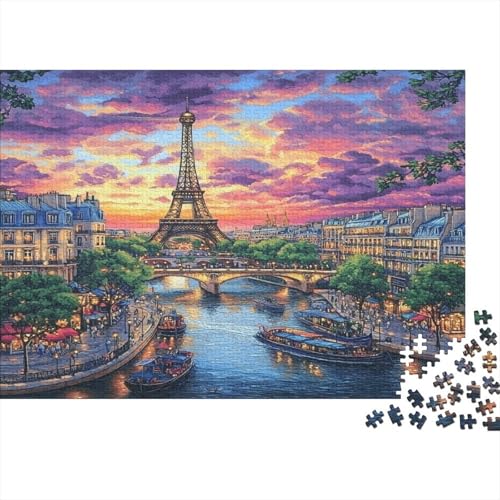 Eiffelturm 1000 Teile Puzzle, Puzzles Für Erwachsene, 1000 Teile Puzzlespiel Für Jugendliche & Erwachsene Puzzlespiel Puzzel 1000pcs (75x50cm) von BIDLEAHDV