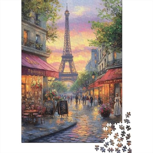 Eiffelturm Puzzles 1000 Teile Schwer Puzzle Spielzeug Lernspiel Impossible Herausforderungsspielzeug Für Erwachsene Und Kinder Ab 14 Jahren 1000pcs (75x50cm) von BIDLEAHDV