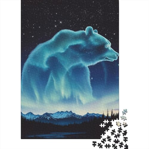 Eisbär Puzzles 1000 Teile Schwer Puzzle Spielzeug Lernspiel Impossible Herausforderungsspielzeug Für Erwachsene Und Kinder Ab 14 Jahren 1000pcs (75x50cm) von BIDLEAHDV