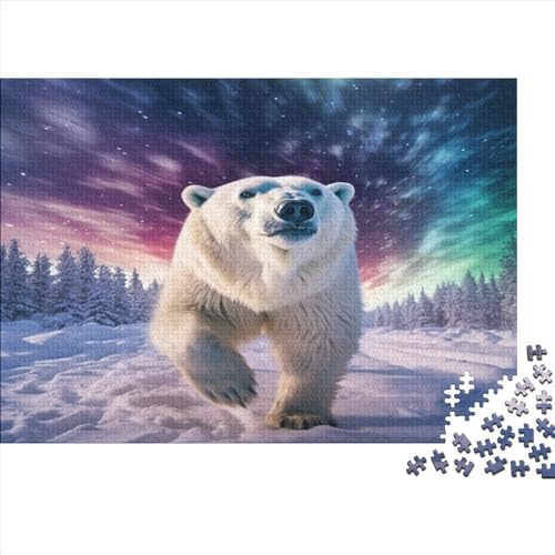 Eisbär Puzzlespiel 1000 Teile Puzzle Für Erwachsene Und Kinder Ab 14 Jahren, Erwachsenen Puzzlespiel Puzzel 1000pcs (75x50cm) von BIDLEAHDV