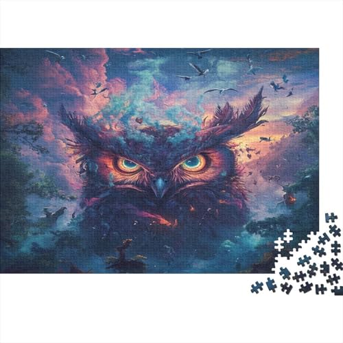Eule Puzzle 1000 Teile Für Erwachsene Und Kinder Ab 14 Jahren Für Stressabbauer Puzzel 1000pcs (75x50cm) von BIDLEAHDV