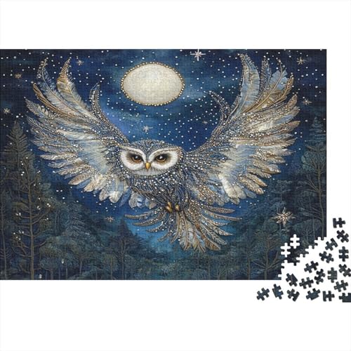 Eule Puzzle 1000 Teile Puzzle Für Erwachsene Und Kinder Ab 14 Jahren Puzzel 1000pcs (75x50cm) von BIDLEAHDV