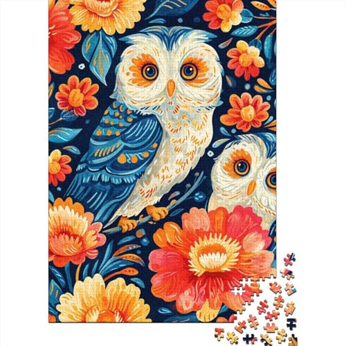 Eule Puzzles 1000 Teile Schwer Puzzle Spielzeug Lernspiel Impossible Herausforderung Spielzeug Für Erwachsene Und Kinder Ab 12 Jahren 1000pcs (75x50cm) von BIDLEAHDV