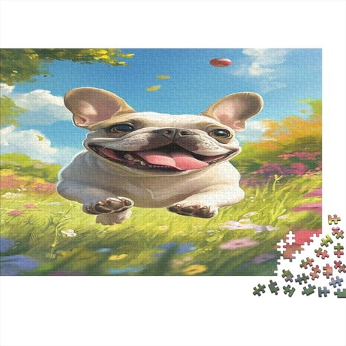 FRANZÖSISCHER BULLDONG 1000 Teile, Impossible Puzzle,Geschicklichkeitsspiel Für Die Ganze Familie, Erwachsenenpuzzle Ab 14 Jahren Puzzel 1000pcs (75x50cm) von BIDLEAHDV
